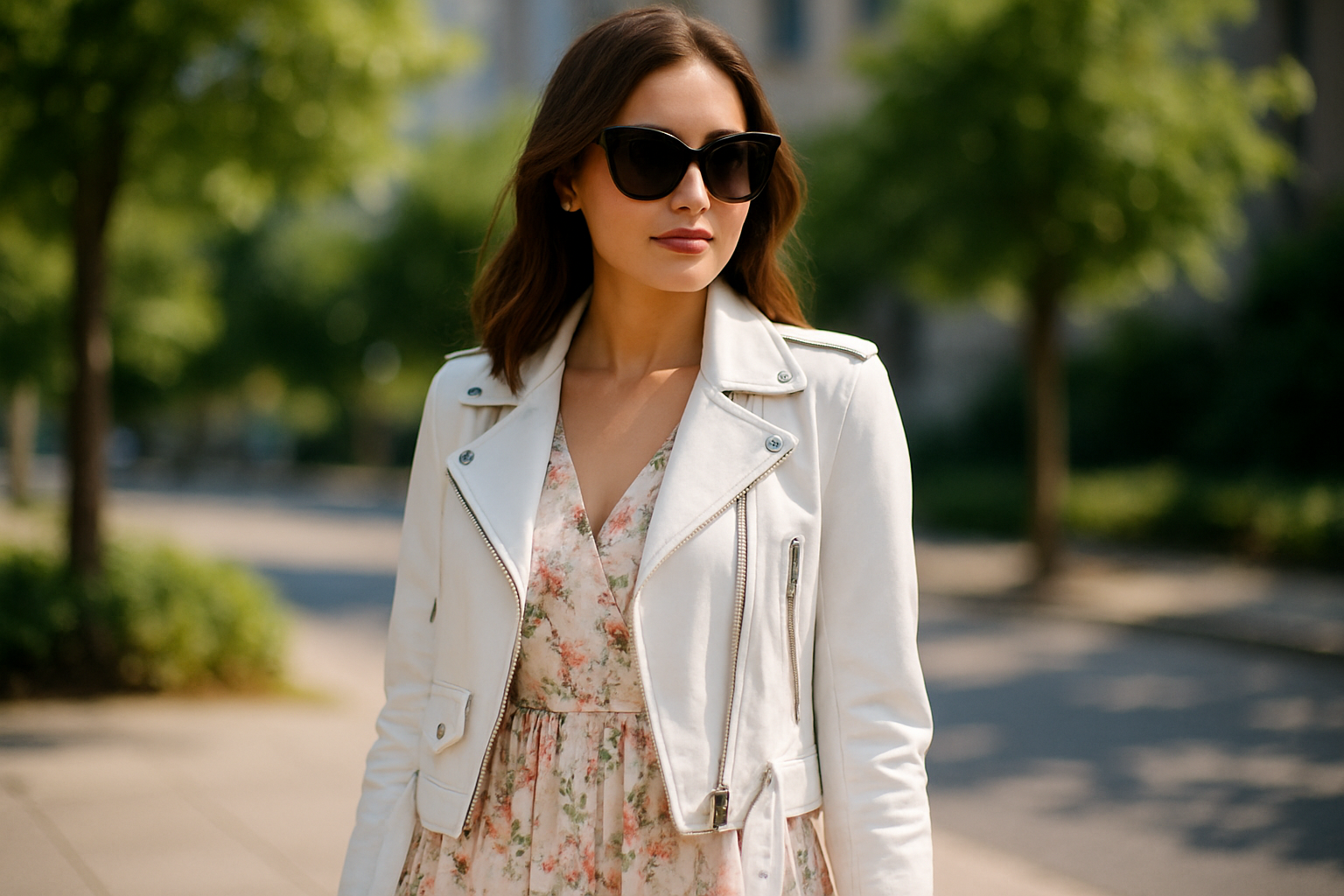Summer Outfits with Leather Jackets for Women